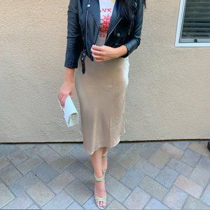 Slip Skirt-Champagne